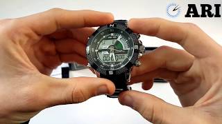 Чоловічий годинник Weide Aqua Black 1104
